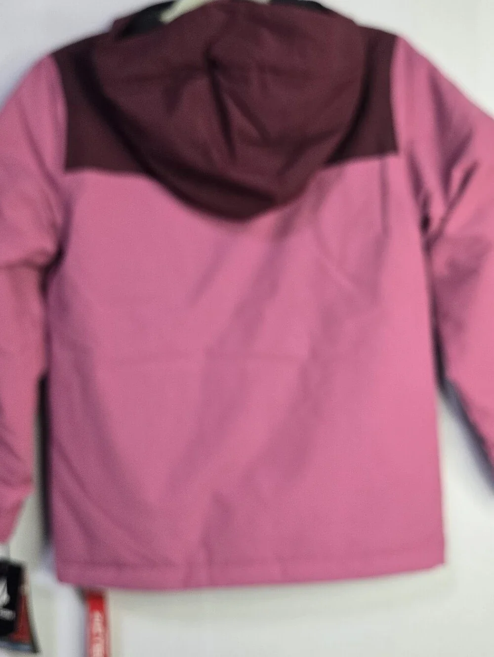 Volcom Size S Pink Relaxed Fit Hooded Performance Jacket, Water Resistant NWT